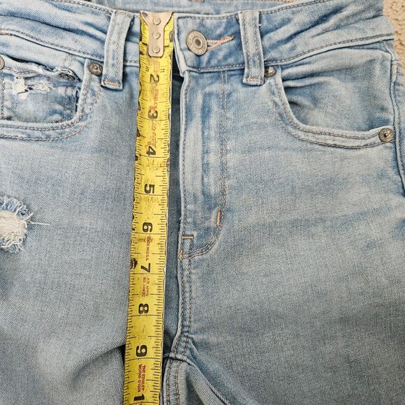 American Eagle AE Next Level Ripped Super High-Waisted Flare Jean 00R - Picture 7 of 8